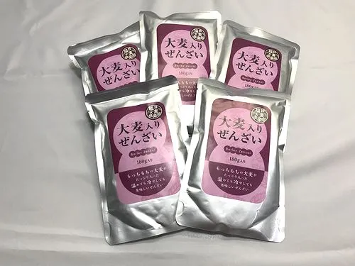 大麦入りぜんざい 約1こタダになっちゃうお得な5こセット